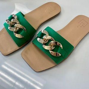 Emerald Sandals • New With Tags